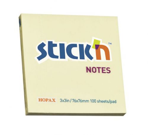 Value Repositionable Notes 76 x 76mm Yellow (Pack of 12) SSTL
