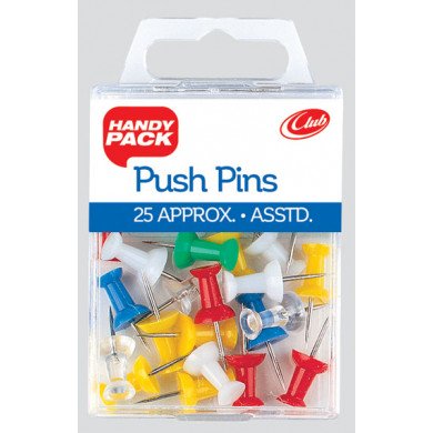 Club handy pack 25 PUSH PINS