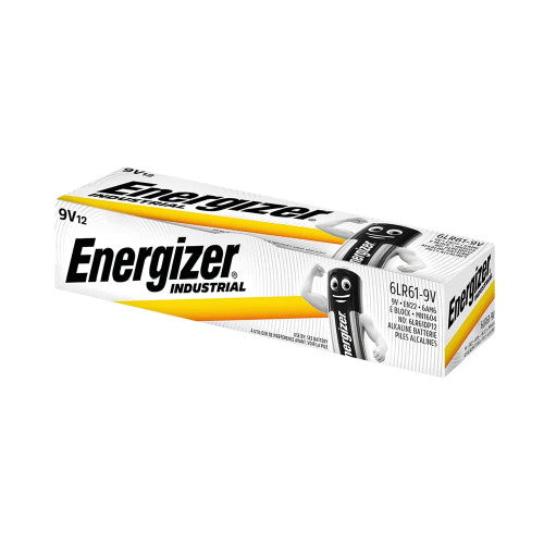 Energizer Akaline 9V Industrial Batteries (Pack of 12) 636109 SSTL