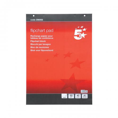 Flipchart Pad 40 Sheets A1 Plain, individual