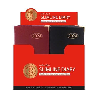 Value 2024 Slim Week to a View Diary Assorted