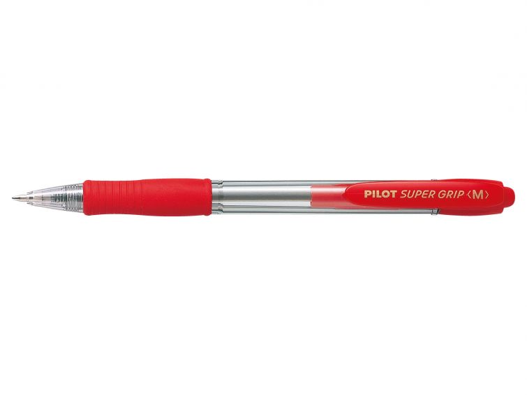 Biddle Instruments Pen Pilot Supergrip Ball pen Red – Biddles of Guildford