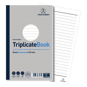 Triplicate book Ruled 210x130mm