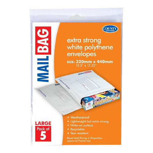 Mailing Bags 320x440mm Size Large Pack 5